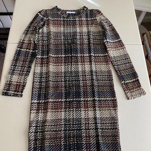 Zara Stretchy Plaid Dress